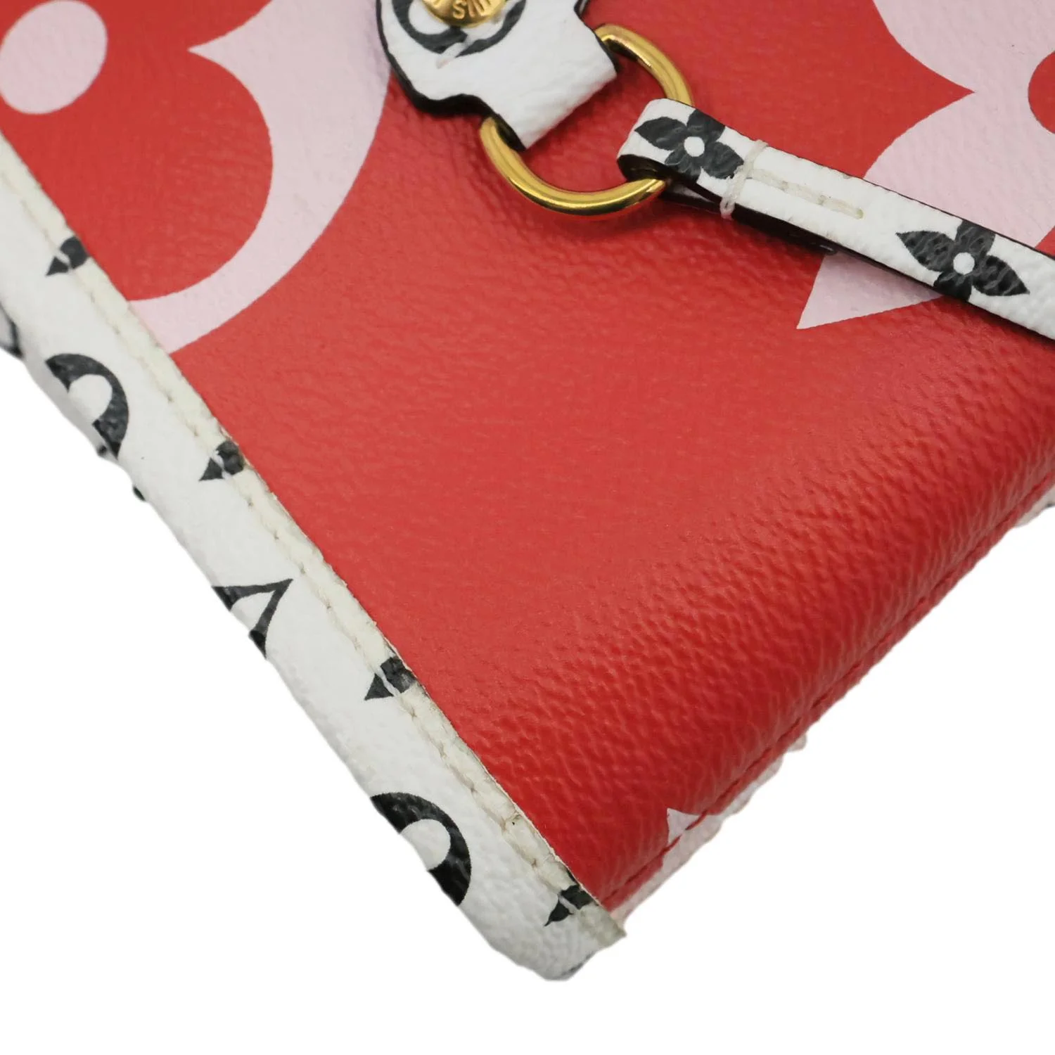 LOUIS VUITTON Neverfull MM Giant Monogram Canvas Tote Bag Red - Image 7