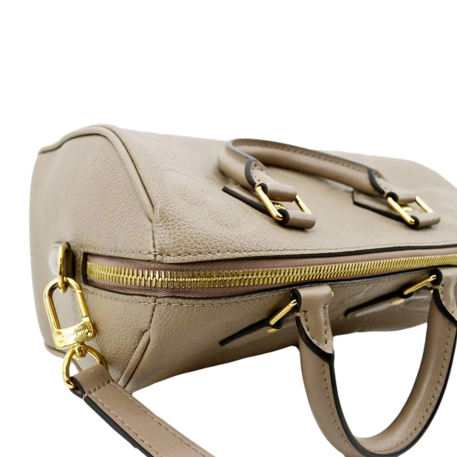 LOUIS VUITTON Speedy 25 Bandouliere Monogram Empreinte Shoulder Bag Tourterelle - Image 5