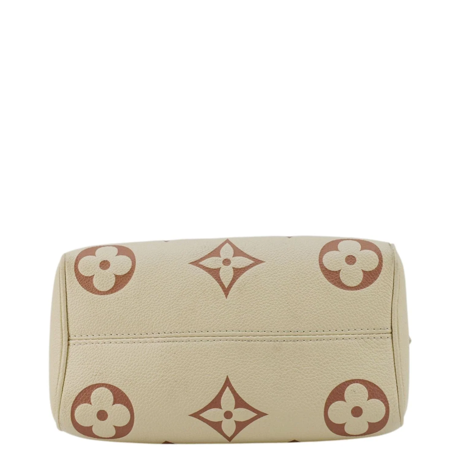 LOUIS VUITTON Speedy 20 Bandouliere Giant Monogram Empreinte Leather Shoulder Bag Cream - Image 9