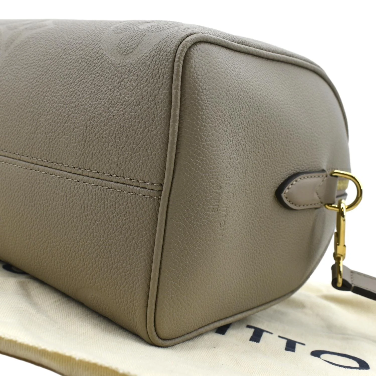 LOUIS VUITTON Speedy 25 Bandouliere Monogram Empreinte Shoulder Bag Tourterelle - Image 7