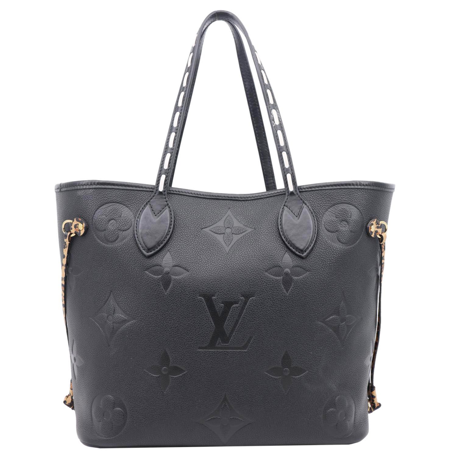 LOUIS VUITTON Neverfull MM Wild At Heart Monogram Empriente Tote Bag Black - Image 4
