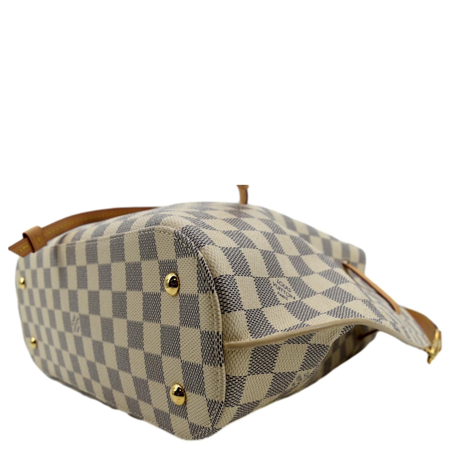 LOUIS VUITTON Girolata Damier Azur Shoulder Bag White - Image 7