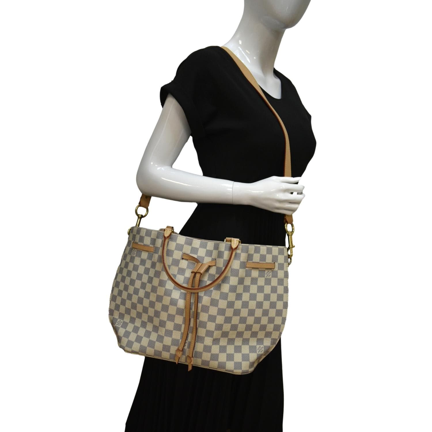 LOUIS VUITTON Girolata Damier Azur Shoulder Bag White - Image 2