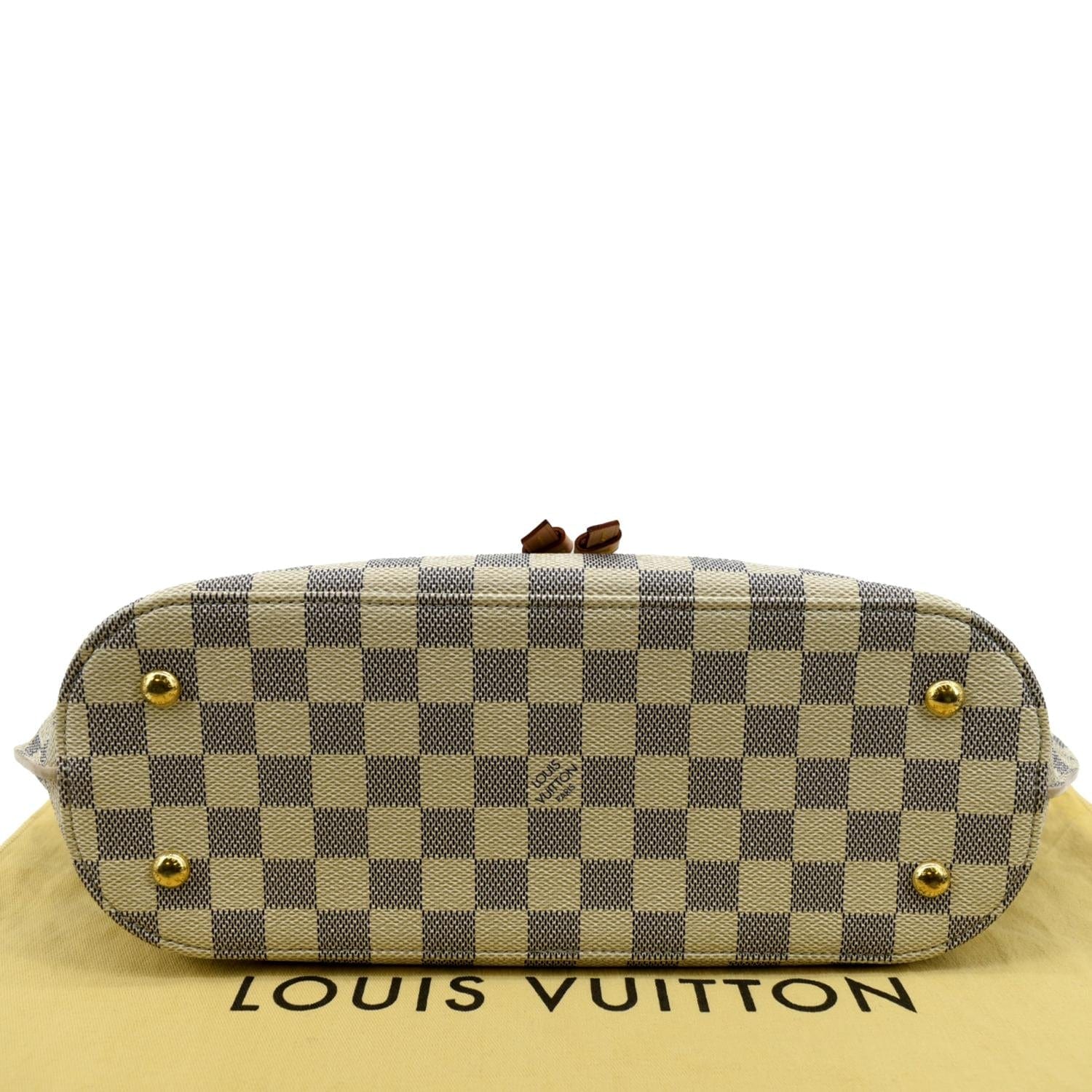 LOUIS VUITTON Girolata Damier Azur Shoulder Bag White - Image 9