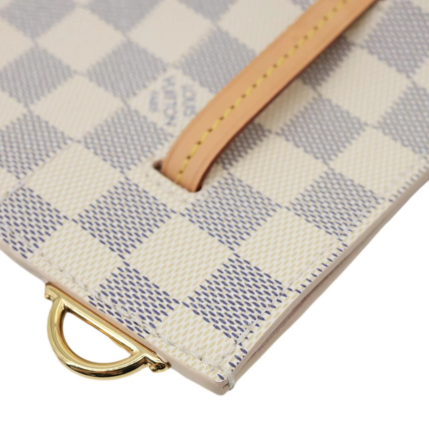 LOUIS VUITTON Girolata Damier Azur Shoulder Bag Rose Ballerine - Image 7