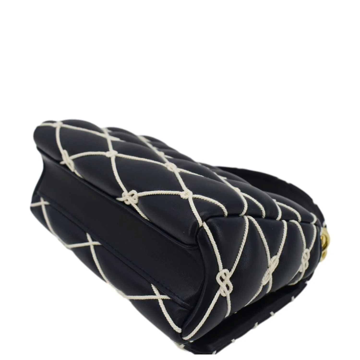 LOUIS VUITTON GO-14 MM Malletage Leather Shoulder Bag Navy Blue - Image 10