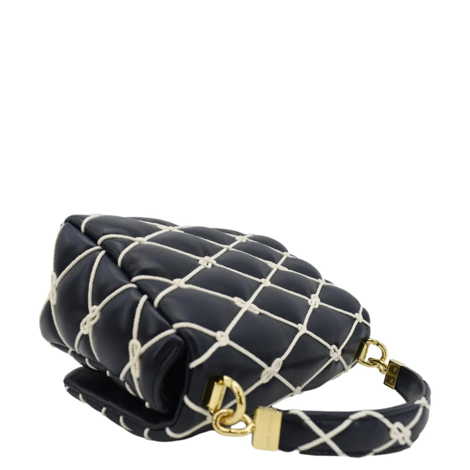LOUIS VUITTON GO-14 MM Malletage Leather Shoulder Bag Navy Blue - Image 8