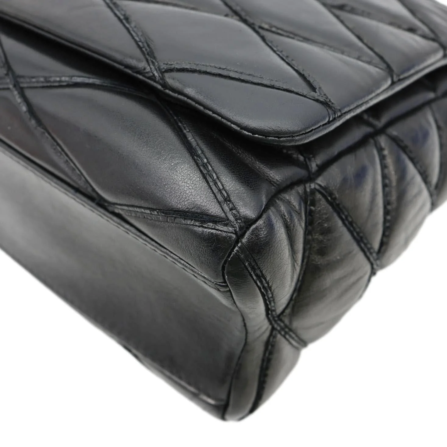 LOUIS VUITTON GO-14 MM Malletage Quilted Lambskin Leather Crossbody Bag Black - Image 9