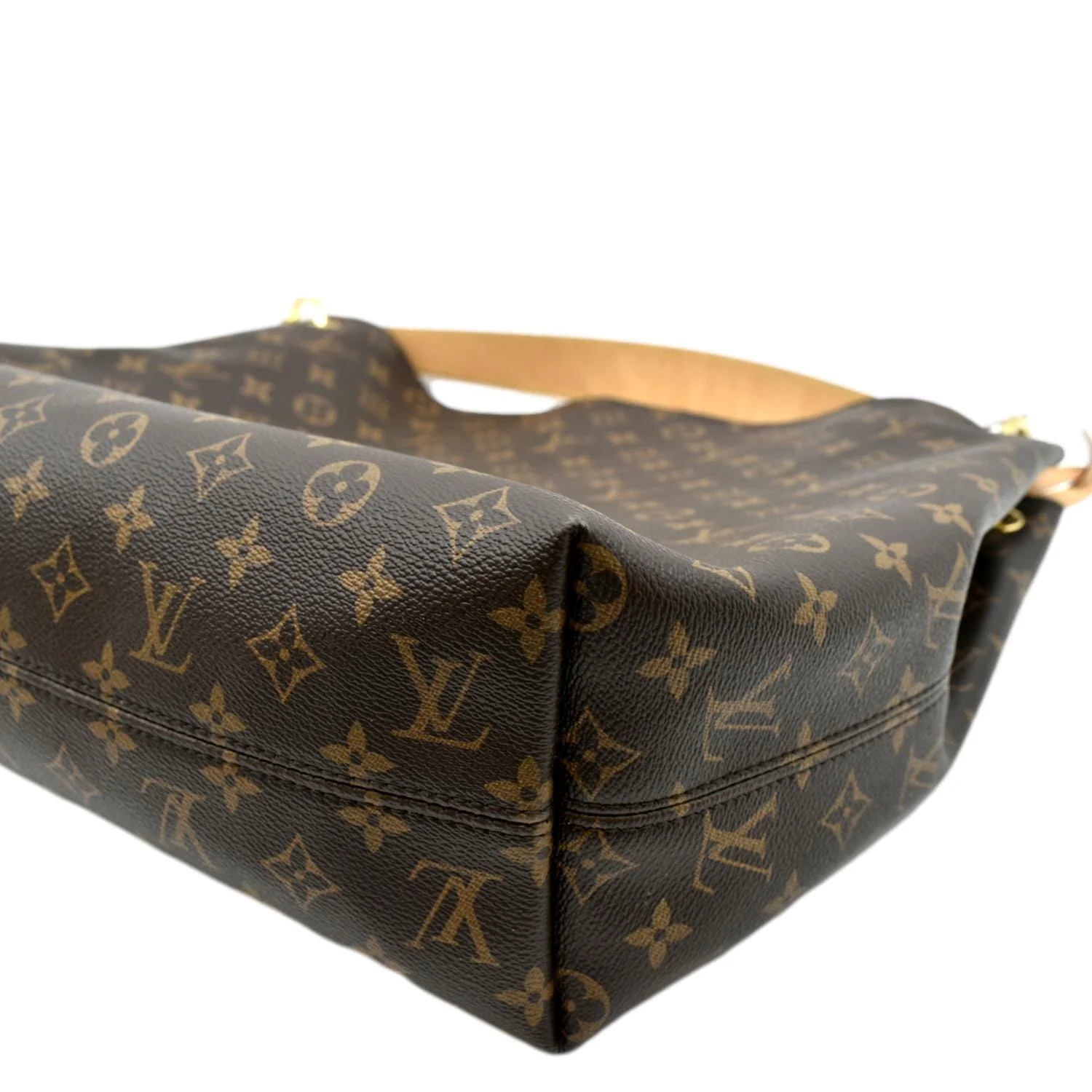 LOUIS VUITTON Graceful MM Monogram Canvas Shoulder Bag Brown - Image 8