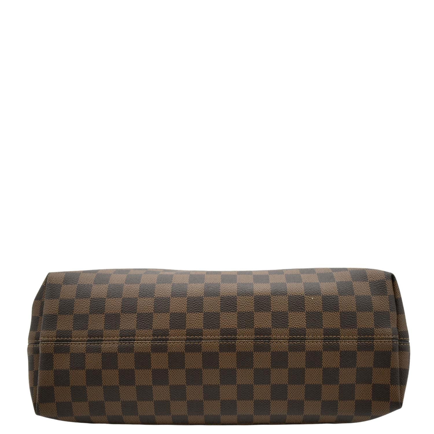 LOUIS VUITTON Graceful MM Damier Ebene Shoulder Bag Brown - Image 10