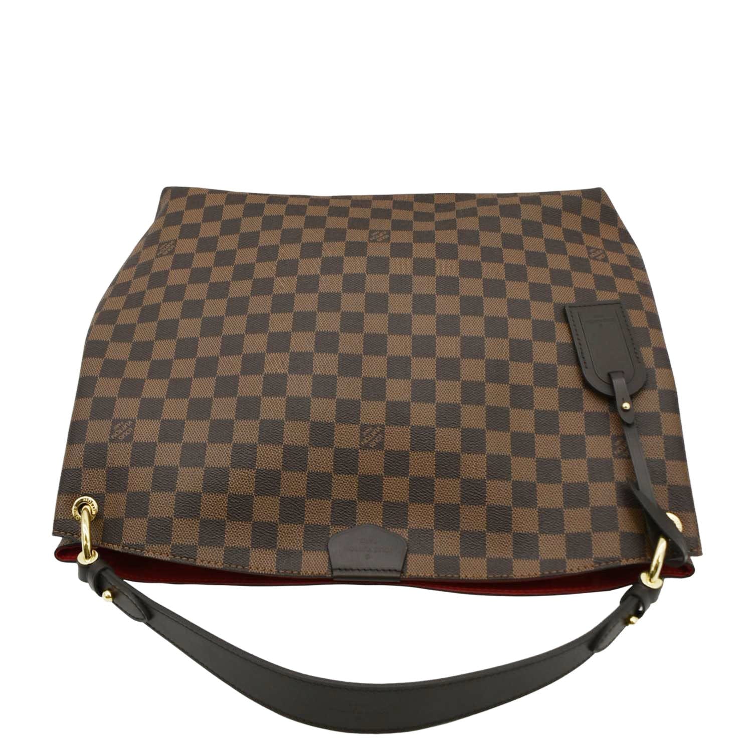 LOUIS VUITTON Graceful MM Damier Ebene Shoulder Bag Brown - Image 5