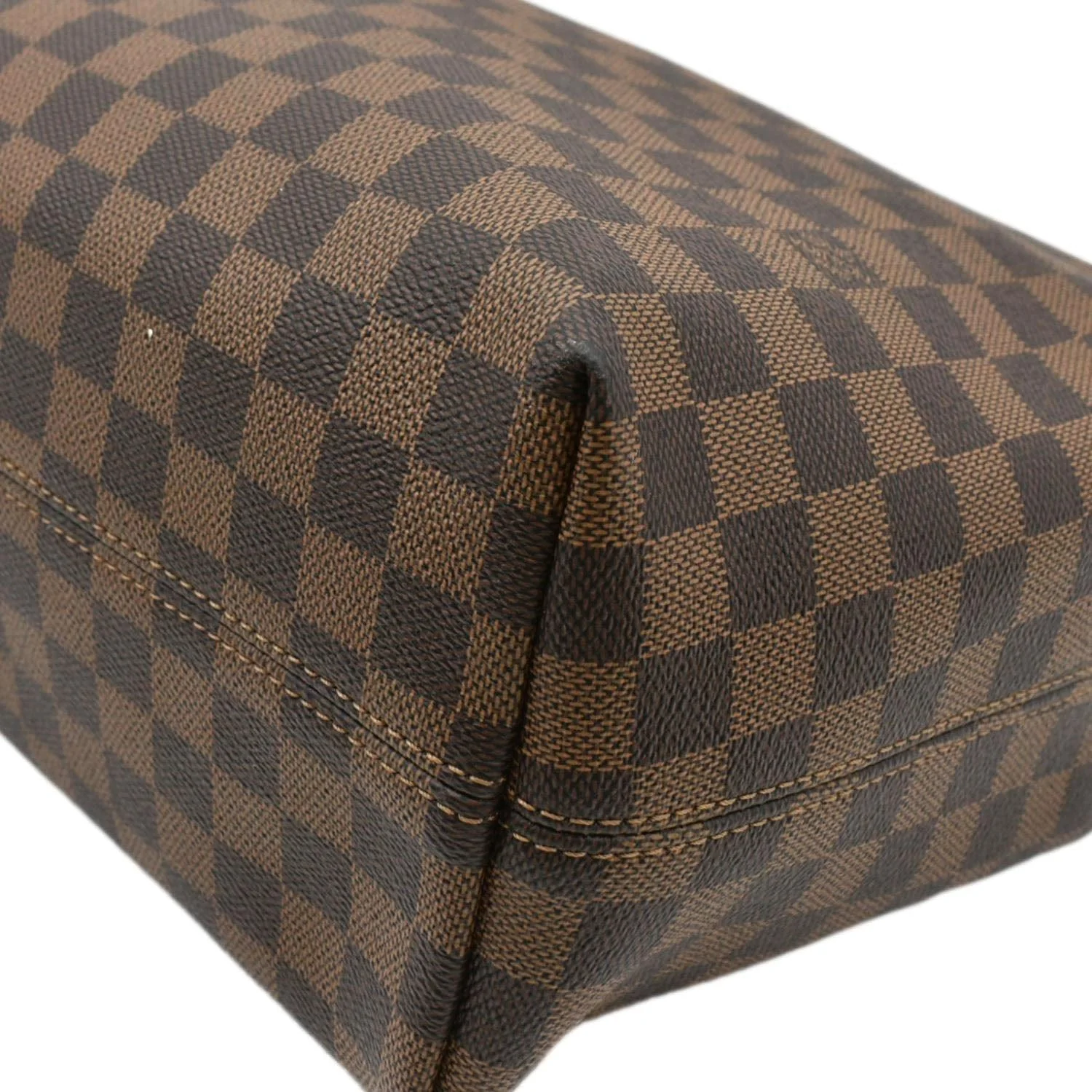 LOUIS VUITTON Graceful MM Damier Ebene Shoulder Bag Brown - Image 8