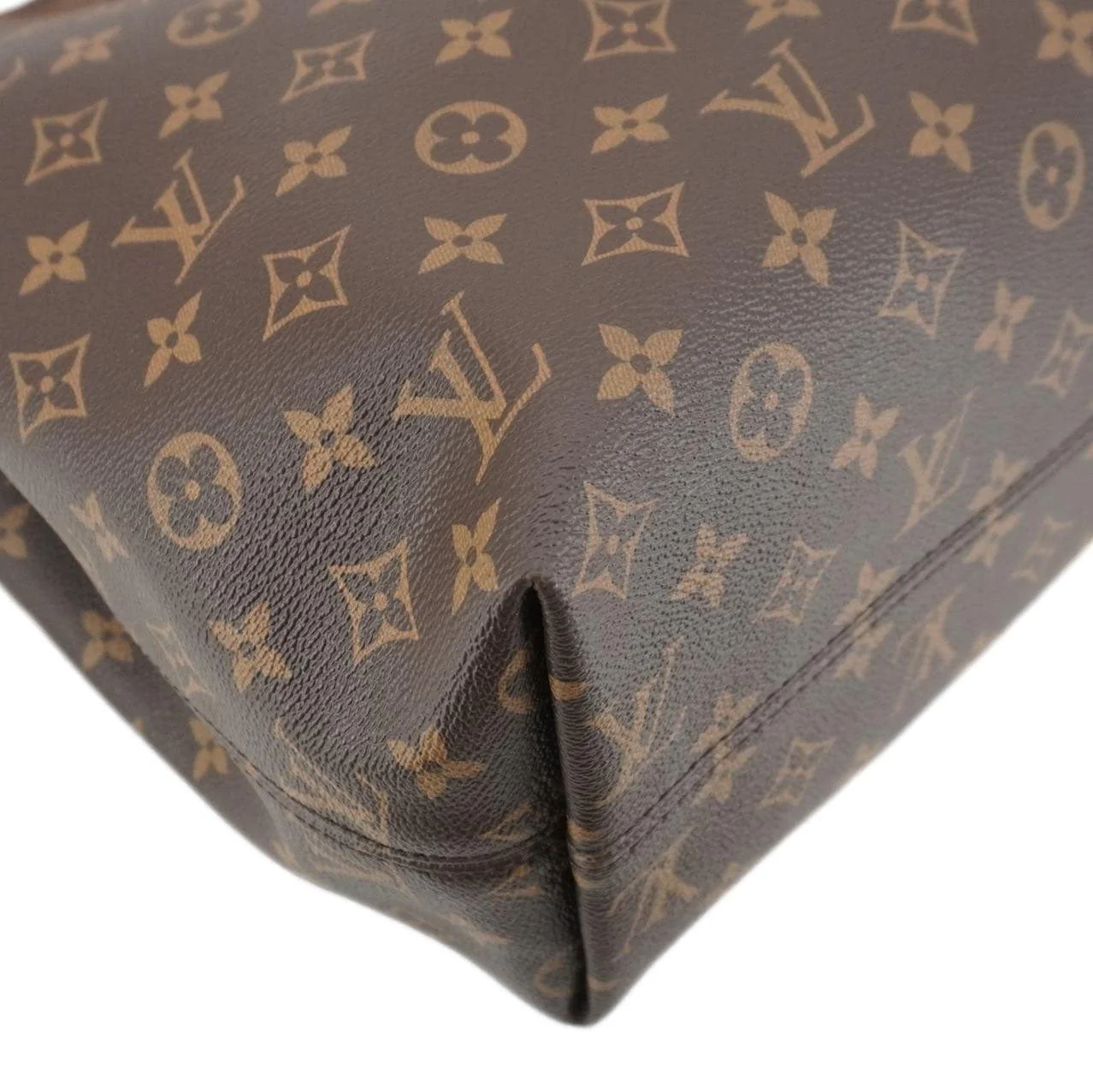 LOUIS VUITTON Graceful MM Monogram Canvas Shoulder Bag Brown - Image 8