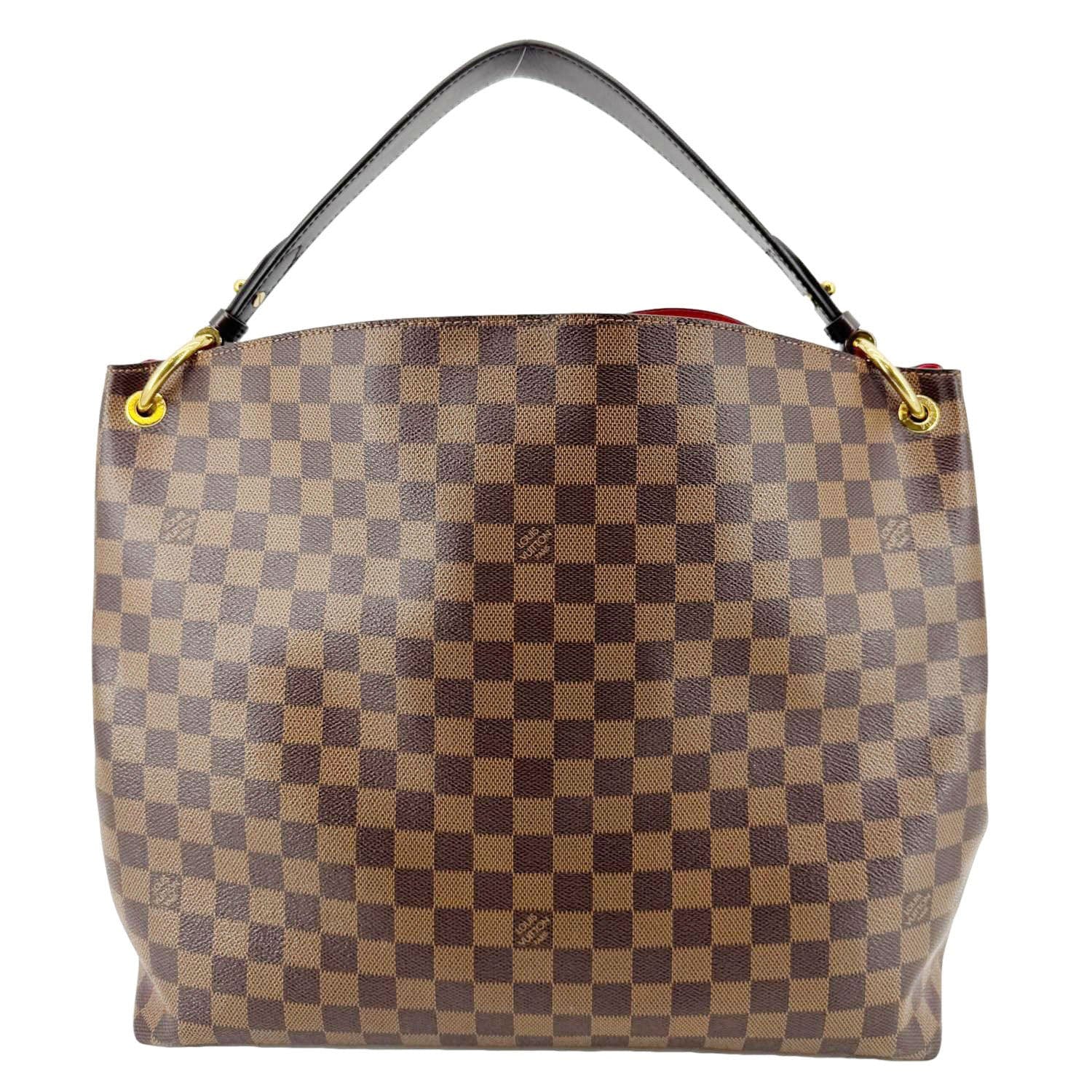 LOUIS VUITTON Graceful MM Damier Ebene Shoulder Bag Brown - Image 3