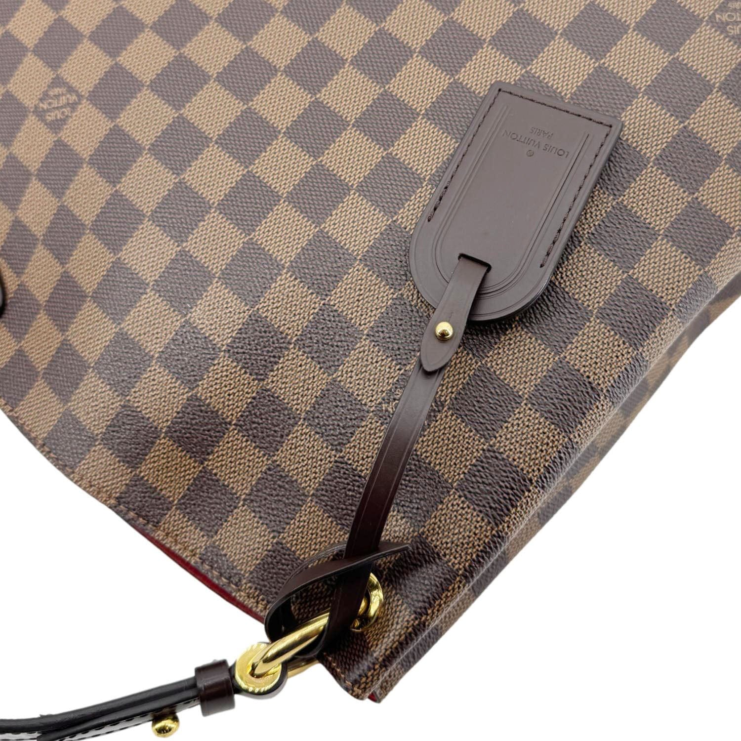 LOUIS VUITTON Graceful MM Damier Ebene Shoulder Bag Brown - Image 5