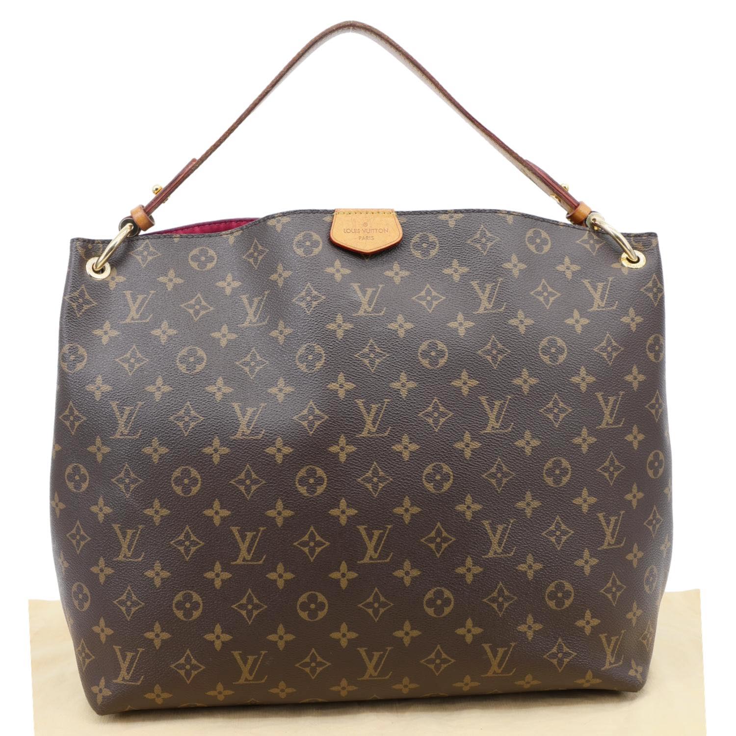 LOUIS VUITTON Graceful MM Monogram Canvas Shoulder Bag Brown - Image 3