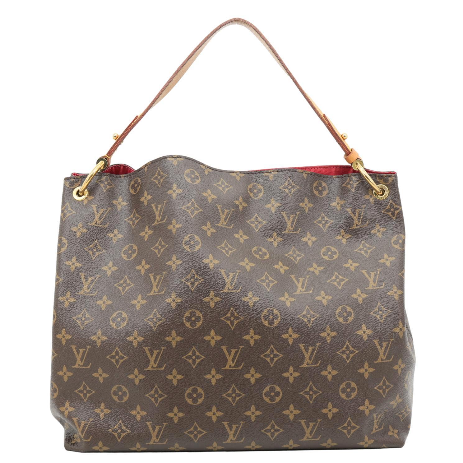 LOUIS VUITTON Graceful MM Monogram Canvas Shoulder Bag Brown - Image 4