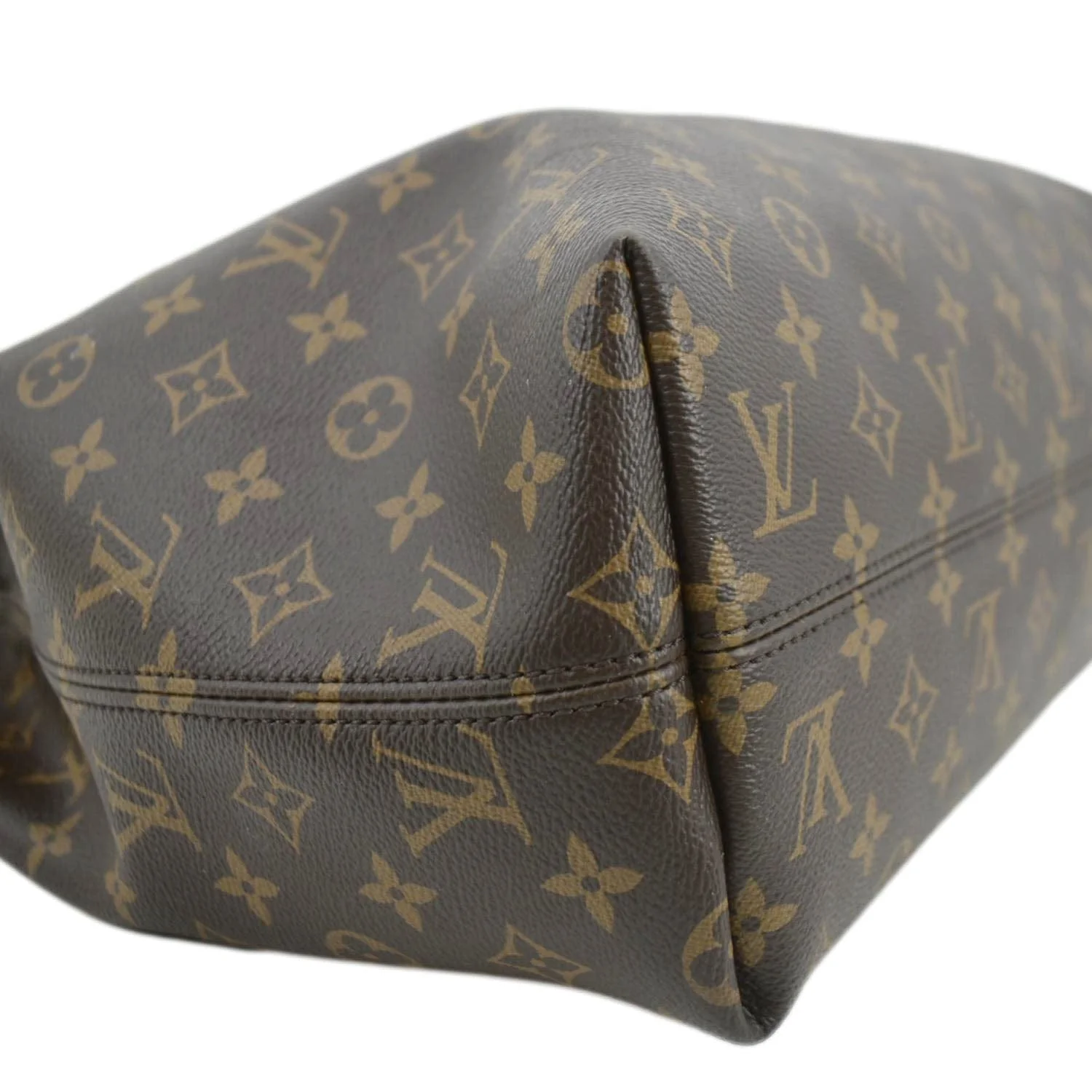 LOUIS VUITTON Graceful MM Monogram Canvas Shoulder Bag Brown - Image 8