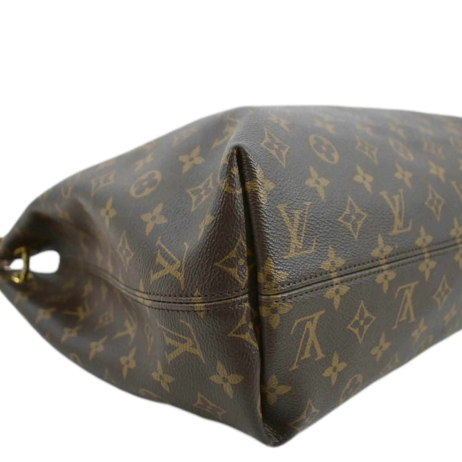 LOUIS VUITTON Graceful MM Monogram Canvas Shoulder Bag Brown - Image 9