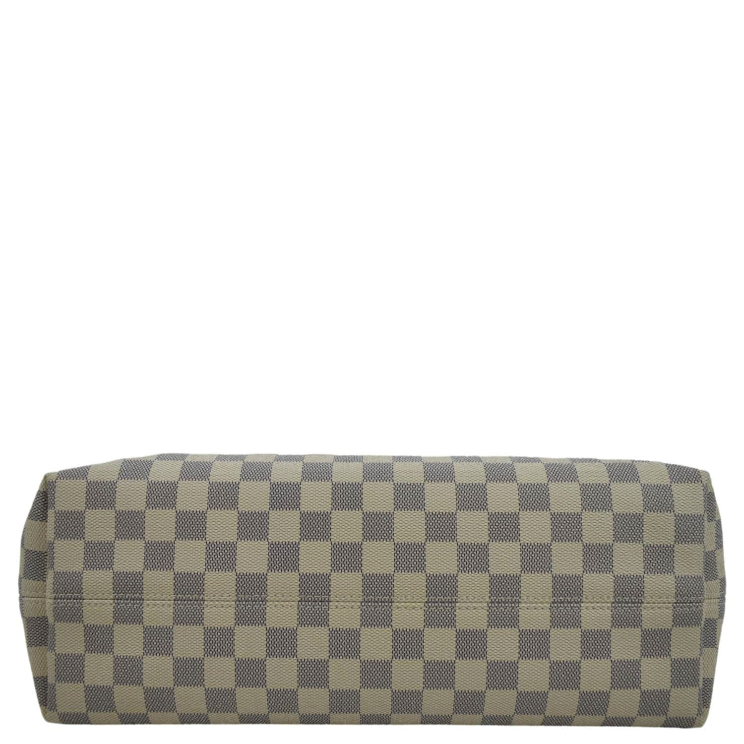 LOUIS VUITTON Graceful MM Damier Azur Hobo Shoulder Bag White - Image 9