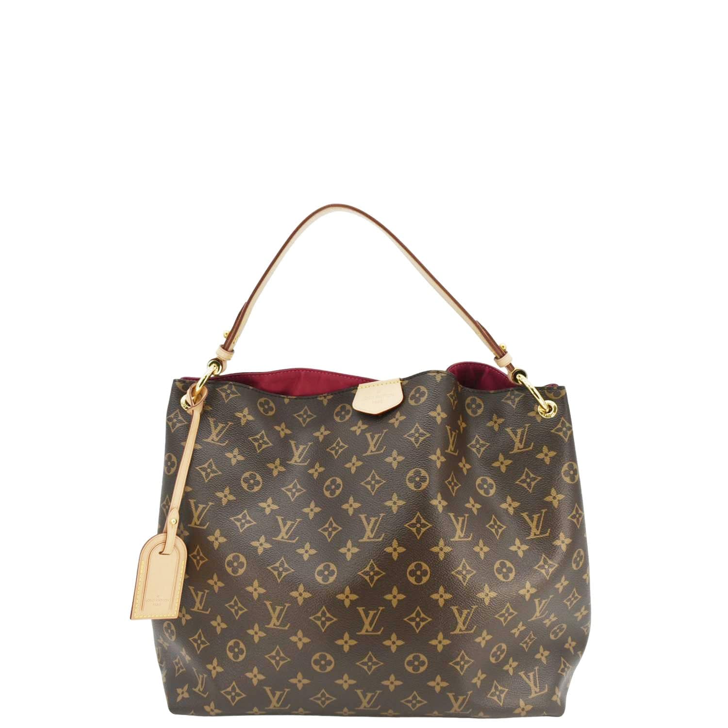LOUIS VUITTON Graceful MM Monogram Canvas Shoulder Bag Brown