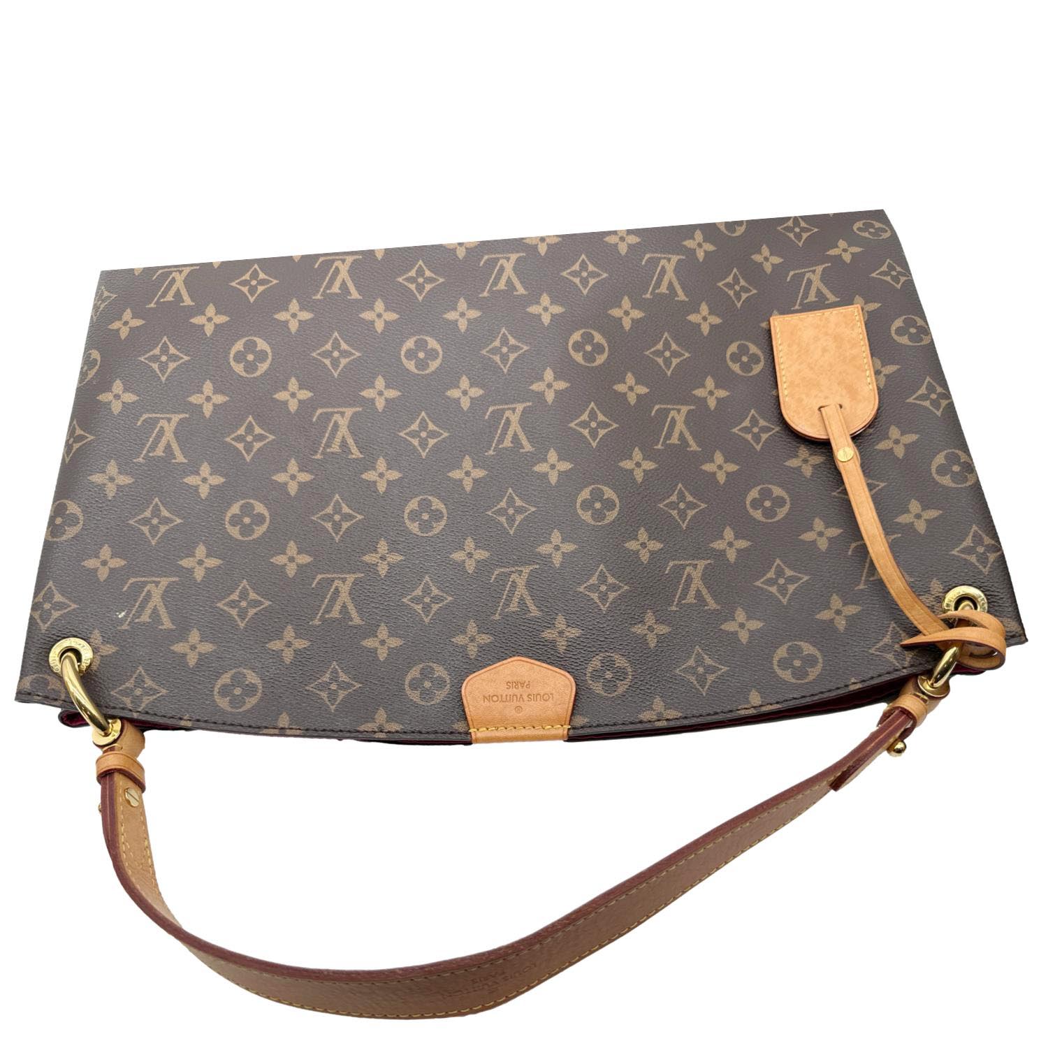 LOUIS VUITTON Graceful MM Monogram Canvas Shoulder Bag Brown - Image 3