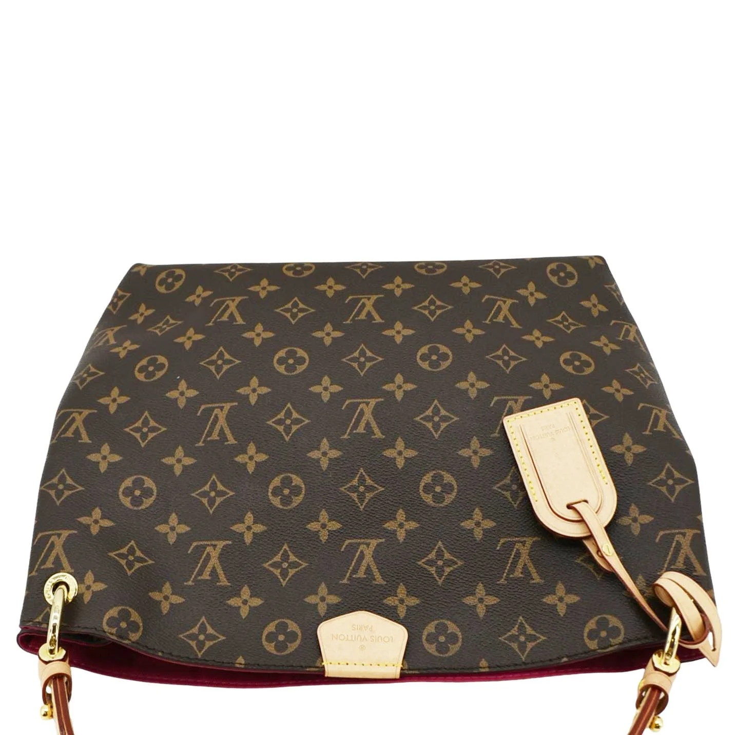 LOUIS VUITTON Graceful PM Monogram Canvas Hobo Shoulder Bag Brown - Image 5