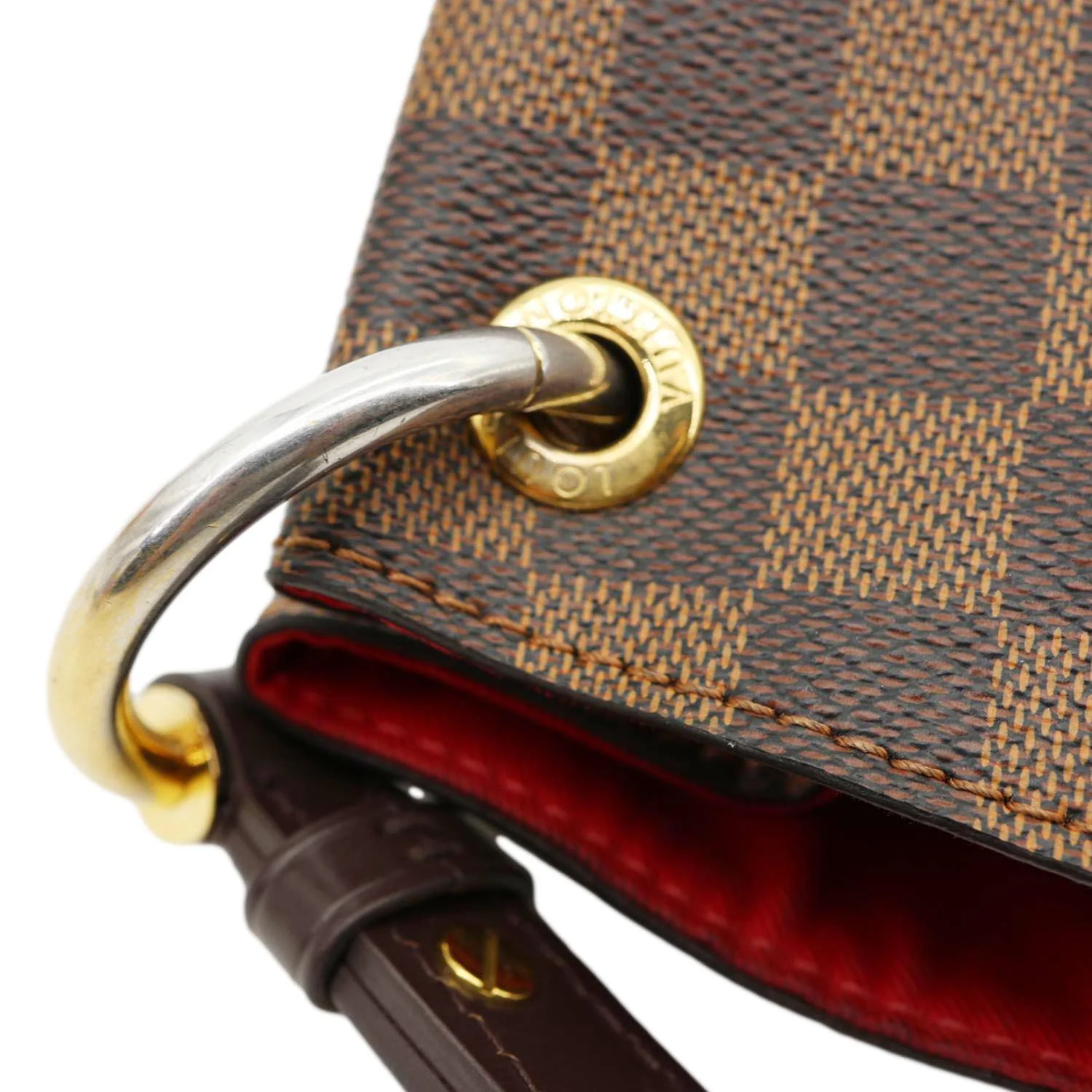LOUIS VUITTON Graceful PM Damier Ebene Shoulder Bag Brown - Image 10