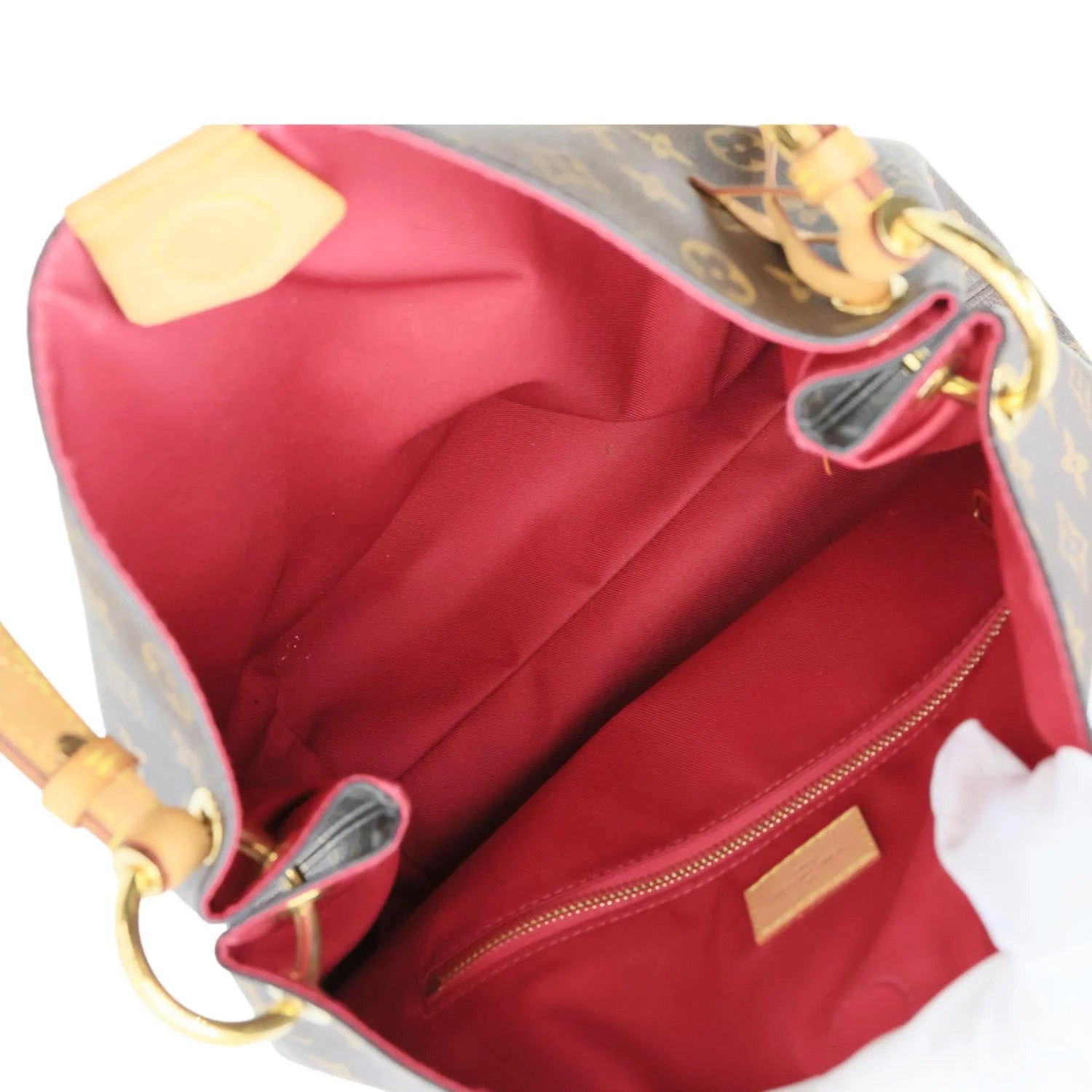LOUIS VUITTON Graceful PM Monogram Canvas Hobo Bag Brown - Image 11