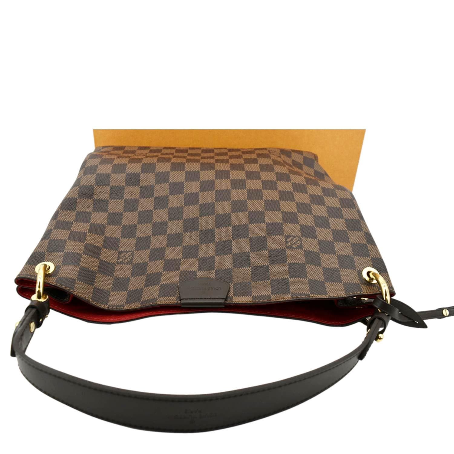 LOUIS VUITTON Graceful PM Damier Ebene Shoulder Bag Brown - Image 4