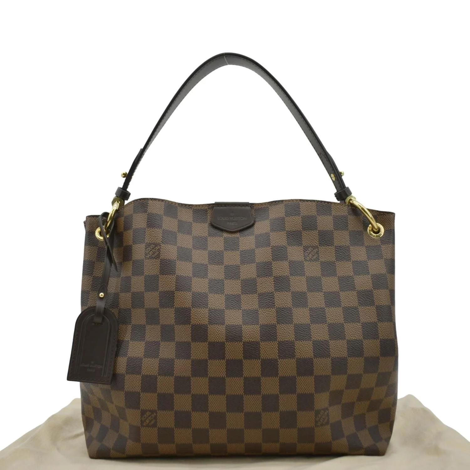 LOUIS VUITTON Graceful PM Damier Ebene Shoulder Bag Brown - Image 3