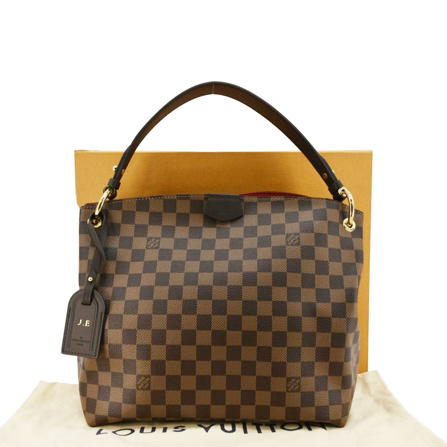 LOUIS VUITTON Graceful PM Monogram Canvas Hobo Shoulder Bag Brown - Image 3