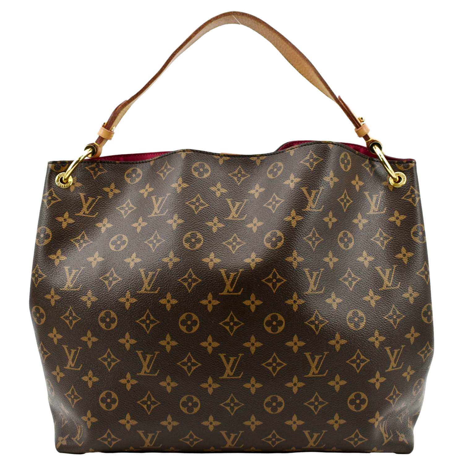 LOUIS VUITTON  Graceful MM Monogram Canvas Shoulder Bag Brown - Image 3