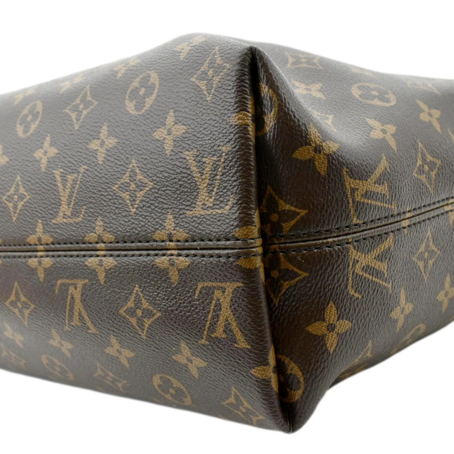 LOUIS VUITTON  Graceful MM Monogram Canvas Shoulder Bag Brown - Image 7