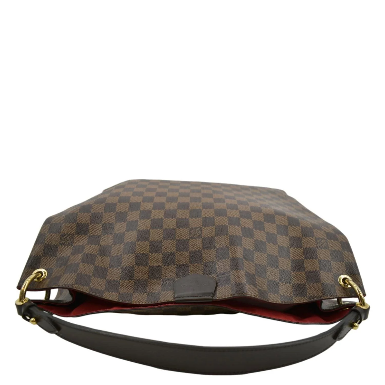 LOUIS VUITTON Graceful MM Damier Ebene Shoulder Bag Brown - Image 4