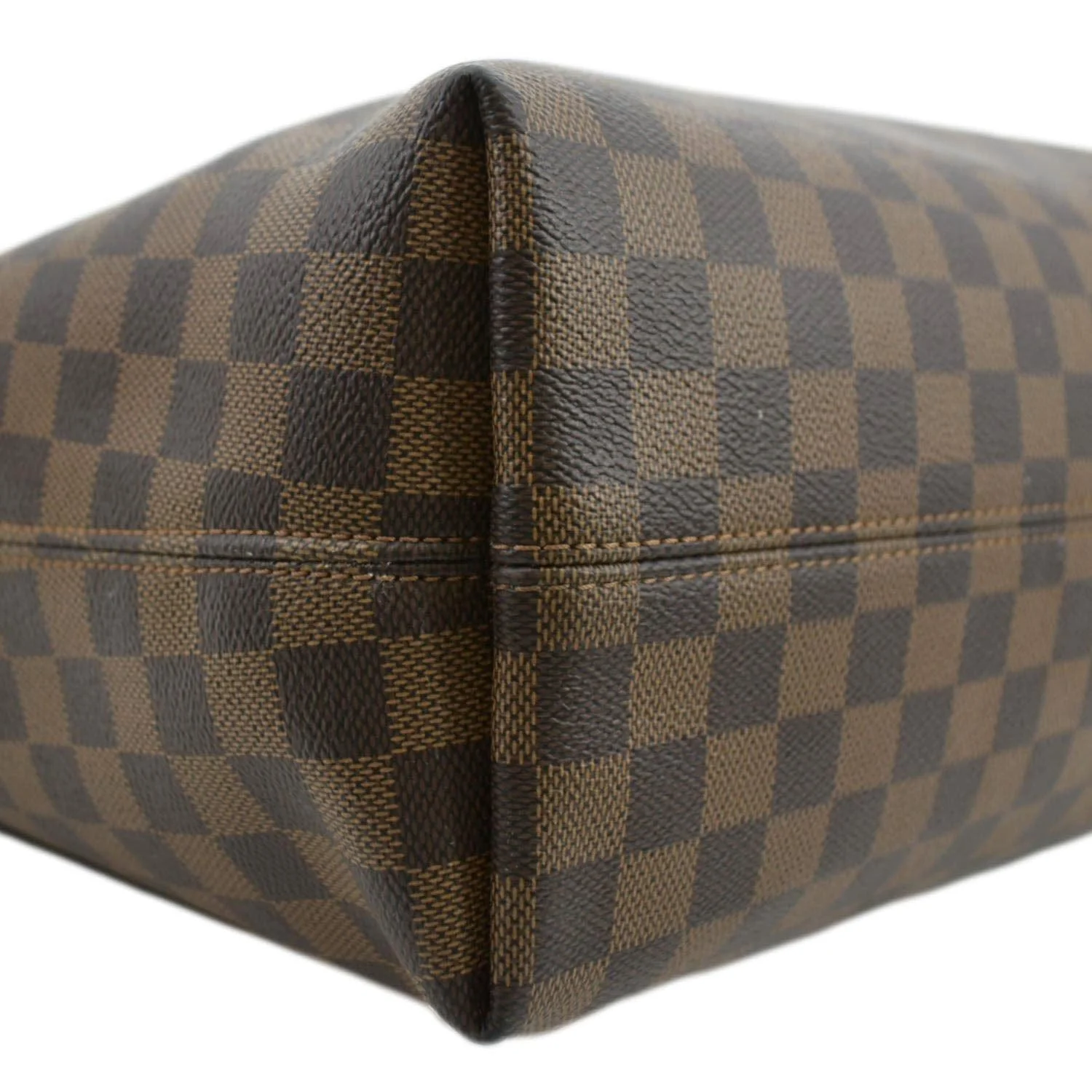 LOUIS VUITTON Graceful MM Damier Ebene Shoulder Bag Brown - Image 7