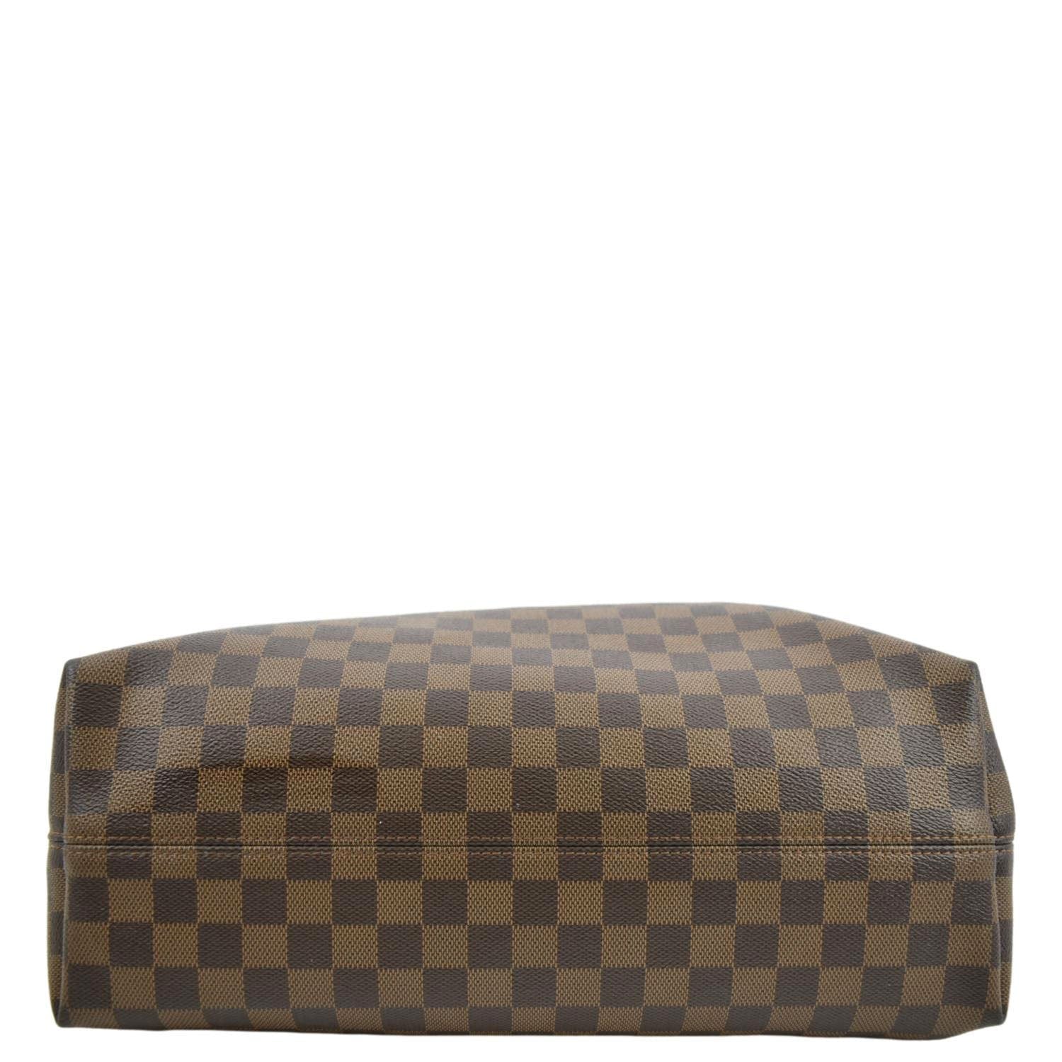 LOUIS VUITTON Graceful MM Damier Ebene Shoulder Bag Brown - Image 9