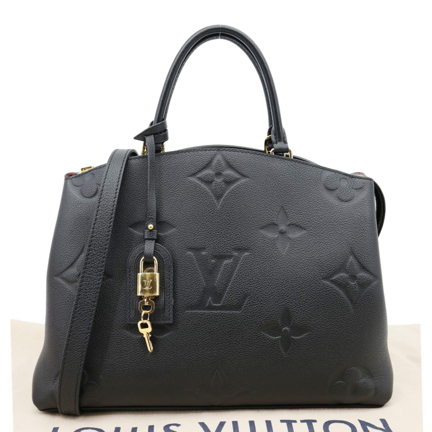 LOUIS VUITTON Grand Palais MM Monogram Empreinte Leather Shoulder Bag Black - Image 3