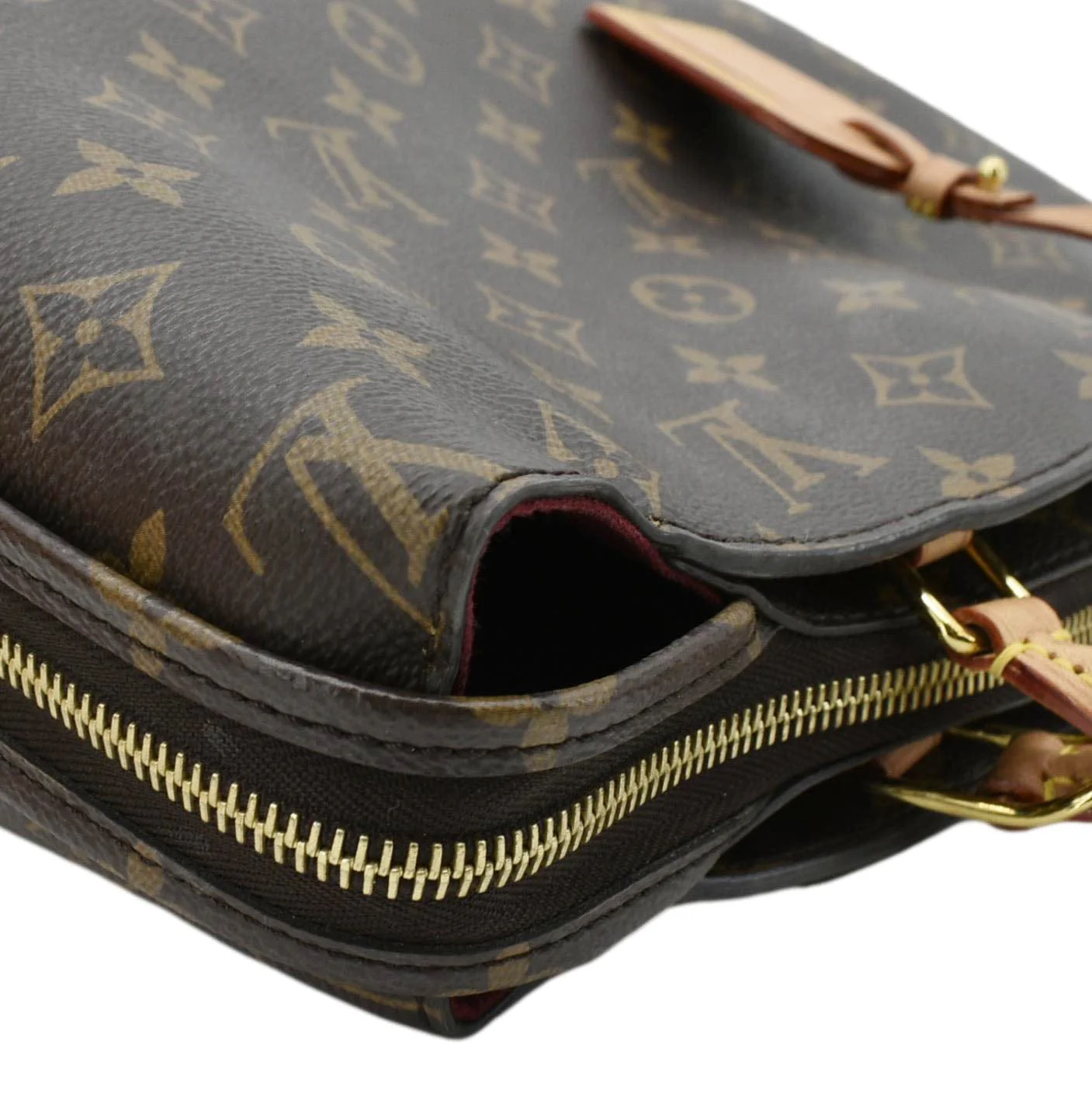 LOUIS VUITTON Petit Palais Monogram Canvas Shoulder Bag Brown - Image 5