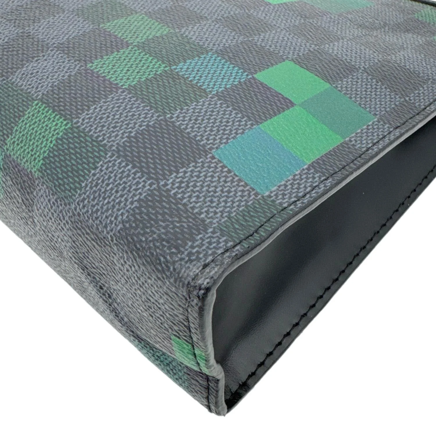 LOUIS VUITTON Voyage MM Damier Graphite Pixel Toiletry Pouch Green - Image 7