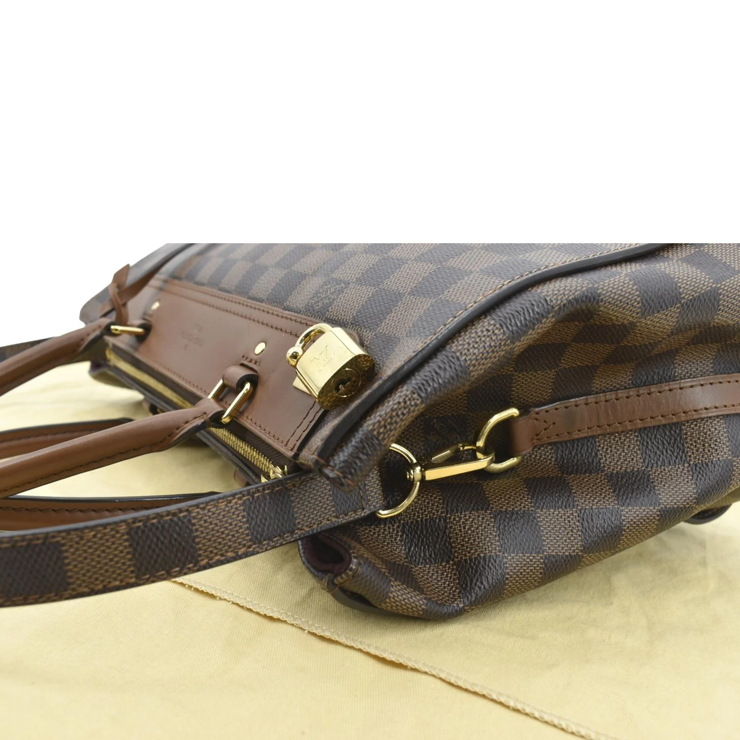 LOUIS VUITTON Greenwich Damier Ebene Shoulder Bag Brown - Image 6