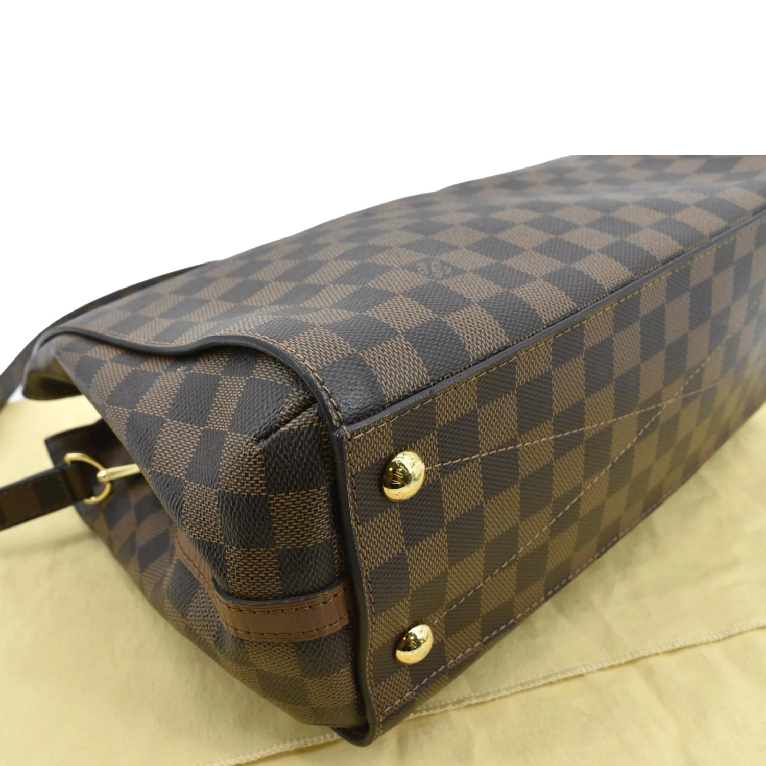 LOUIS VUITTON Greenwich Damier Ebene Shoulder Bag Brown - Image 9