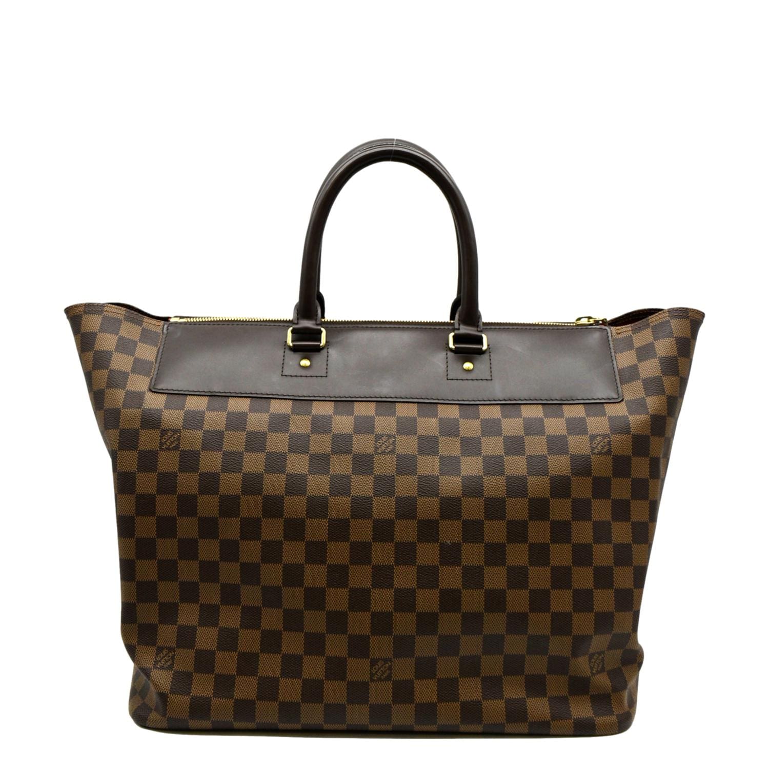 LOUIS VUITTON Greenwich PM Damier Ebene Travel Tote Bag Brown - Image 3