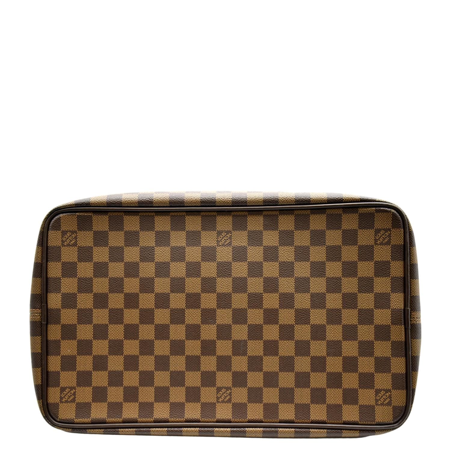 LOUIS VUITTON Greenwich PM Damier Ebene Travel Tote Bag Brown - Image 7