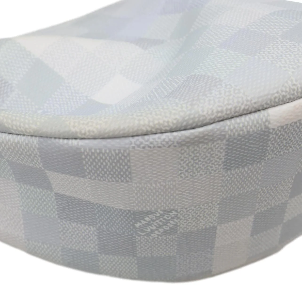LOUIS VUITTON Hamac Damoflage Snow Canvas Hobo Bag White - Image 9