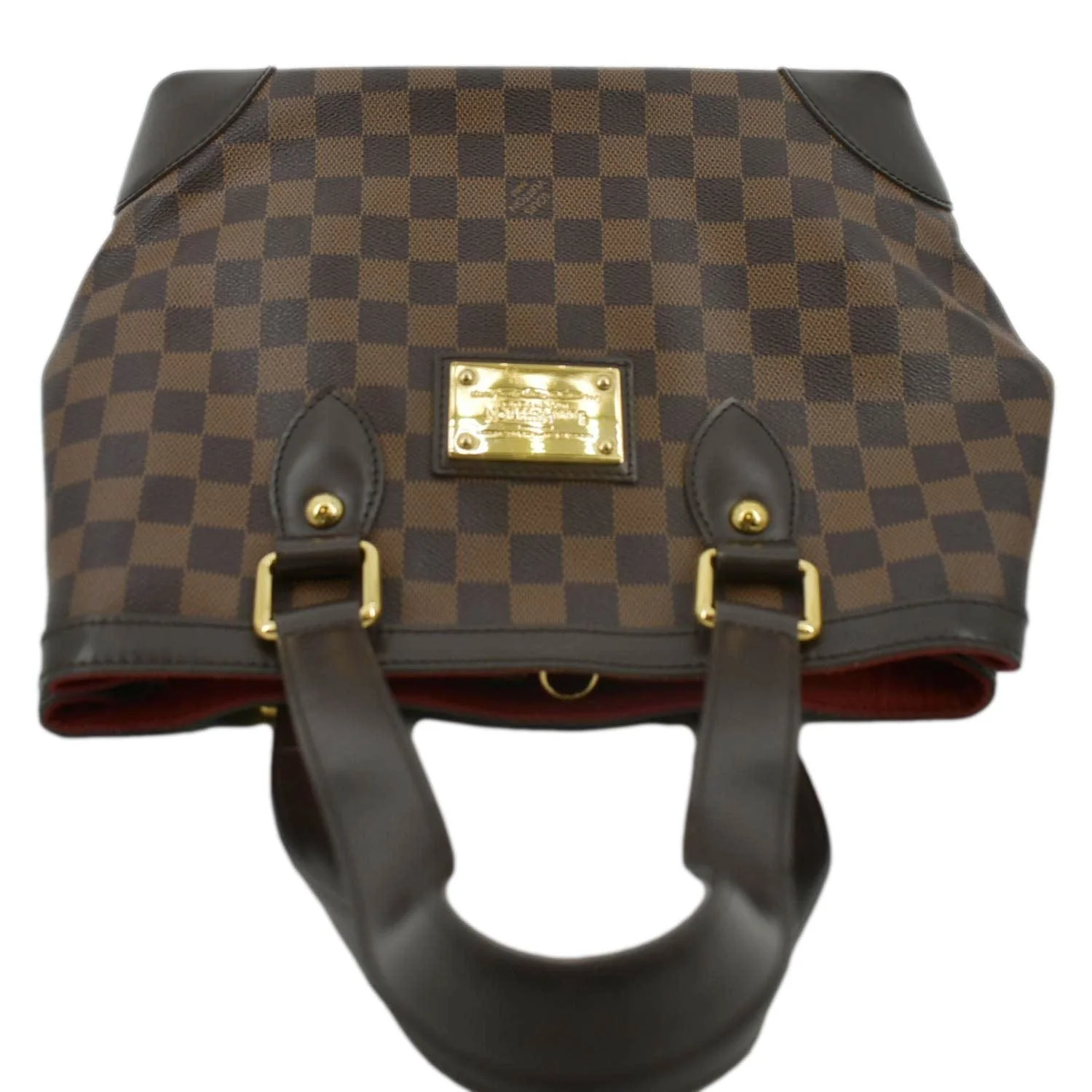 LOUIS VUITTON Hampstead MM Damier Ebene Shoulder Bag Brown - Image 3