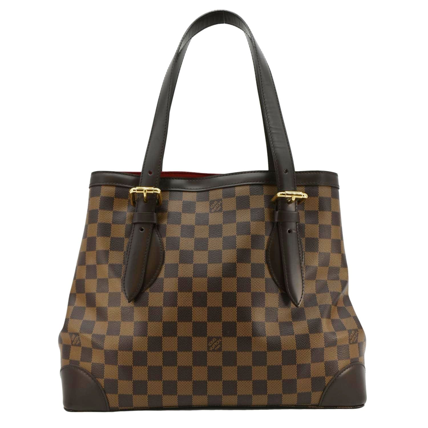LOUIS VUITTON Hampstead MM Damier Ebene Shoulder Bag Brown - Image 3