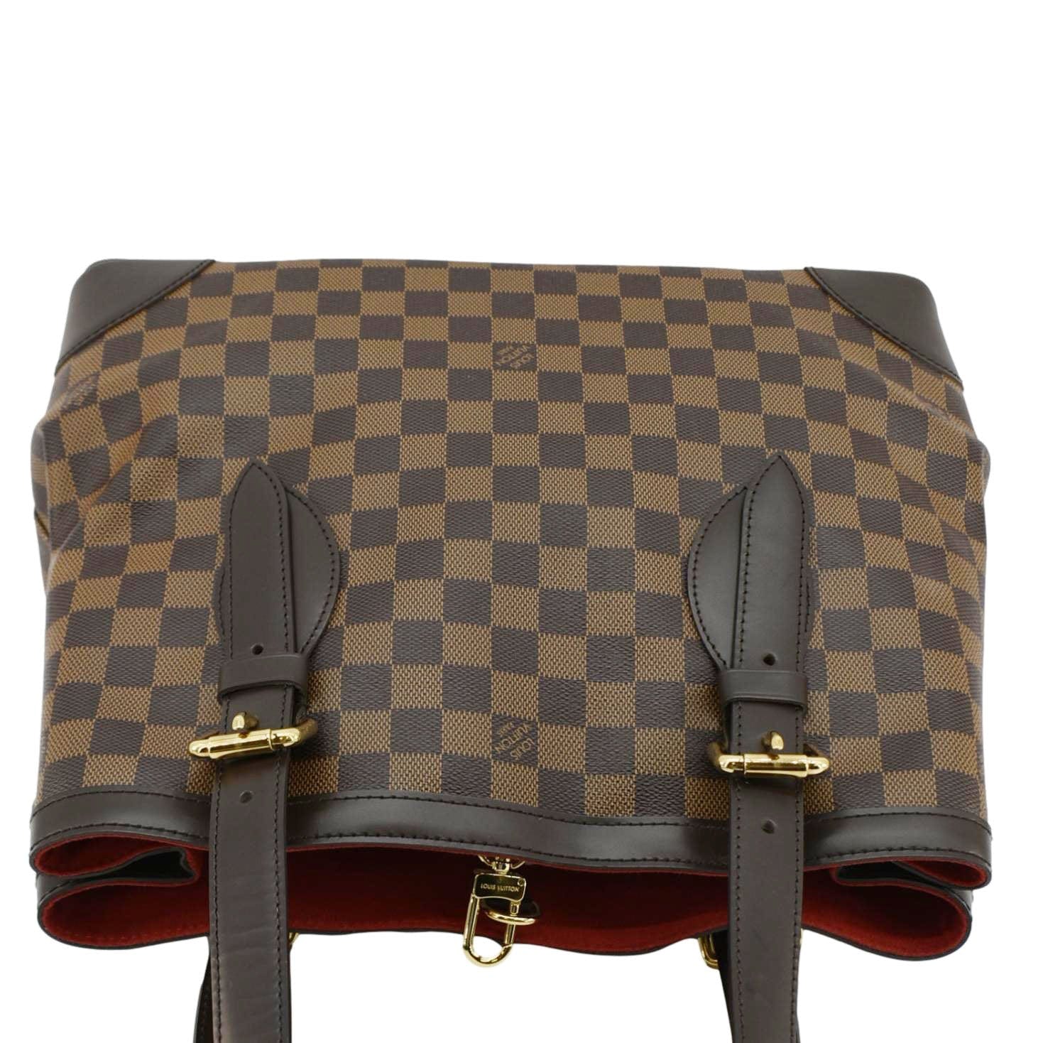 LOUIS VUITTON Hampstead MM Damier Ebene Shoulder Bag Brown - Image 4