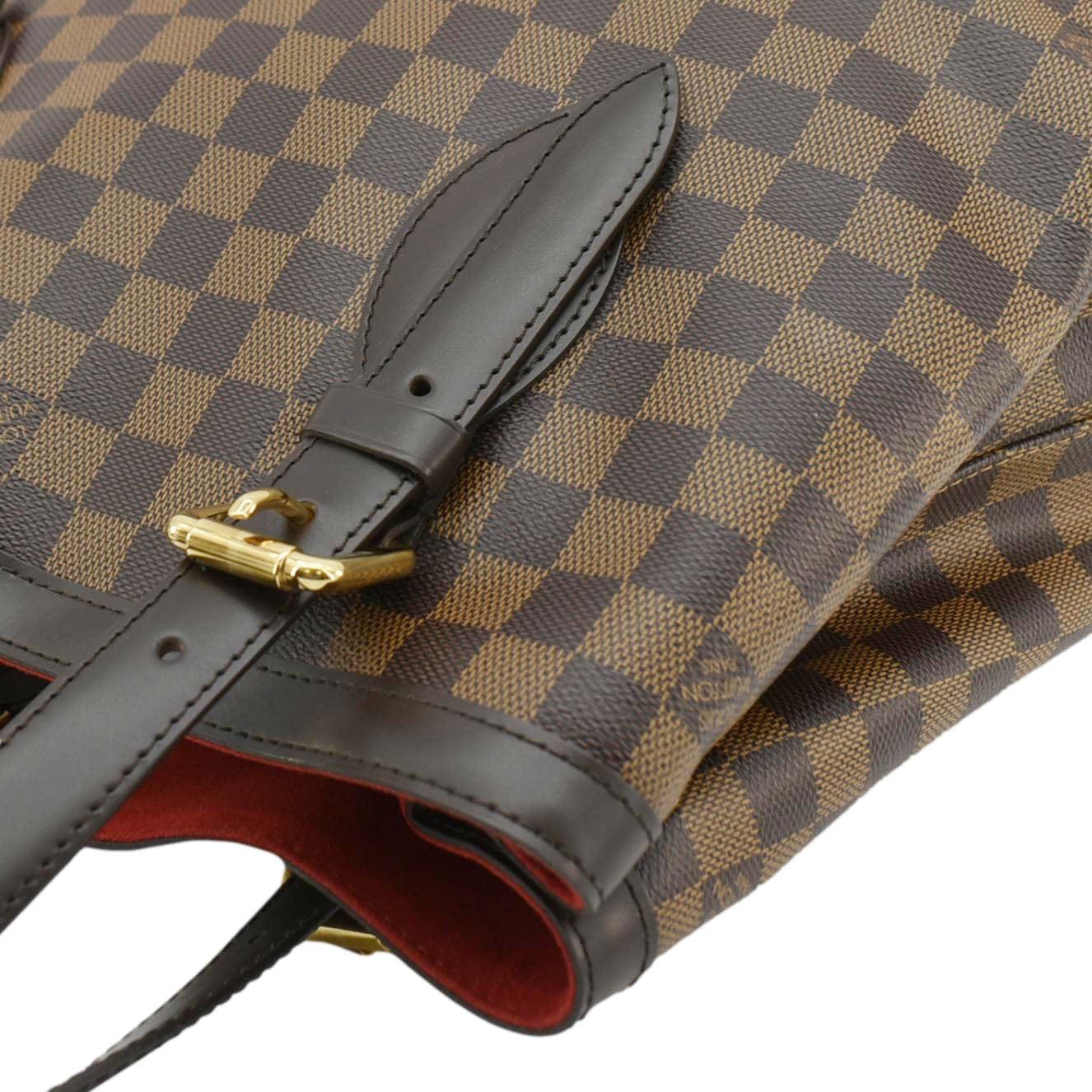 LOUIS VUITTON Hampstead MM Damier Ebene Shoulder Bag Brown - Image 6