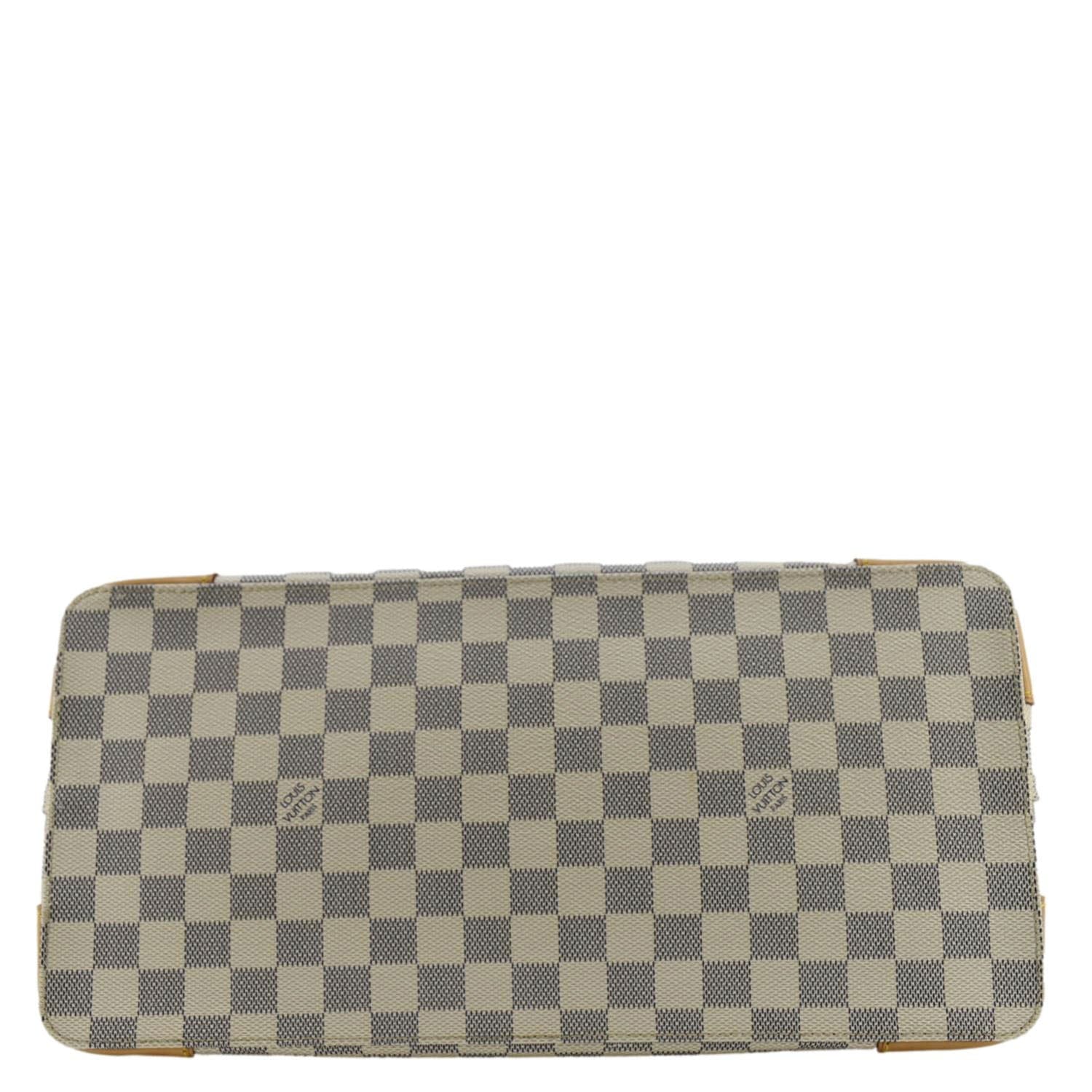LOUIS VUITTON Hampstead MM Damier Azur Shoulder Bag White - Image 9